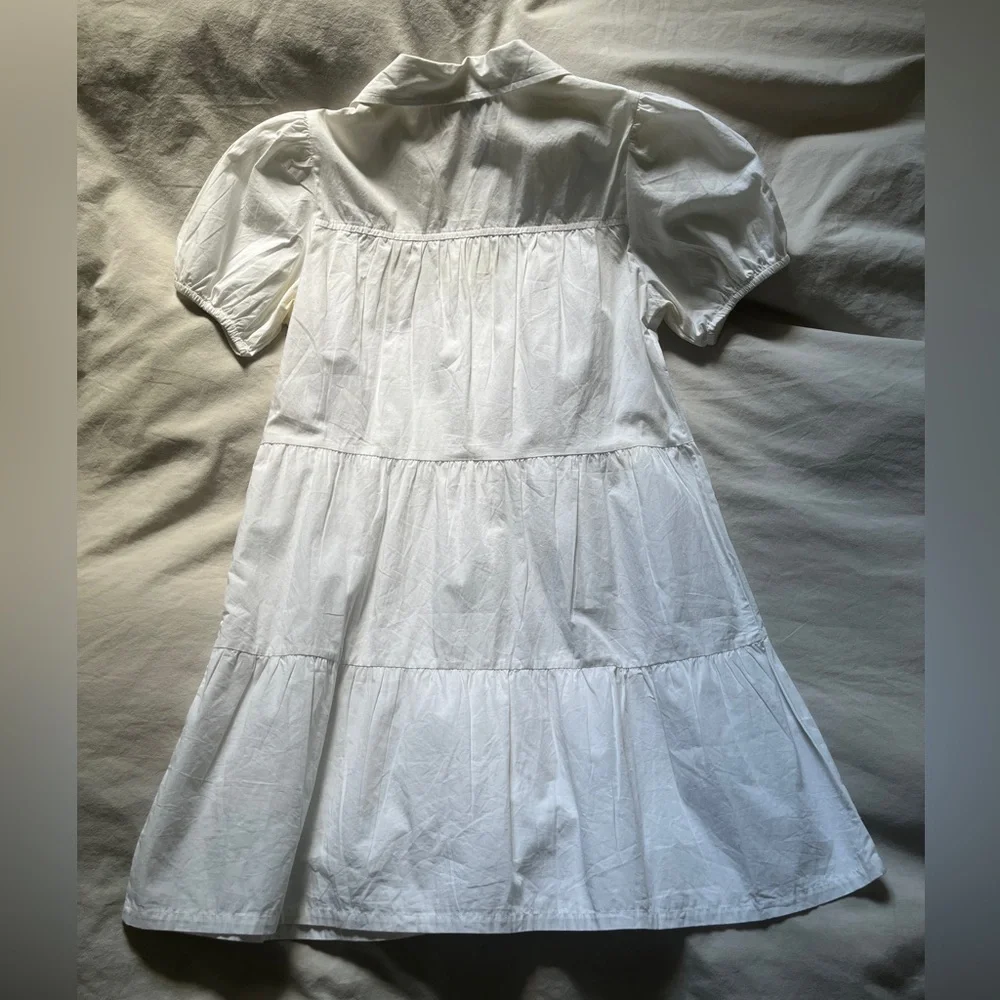 Design Lab White Button Up Mini Dress - Picture 4 of 4